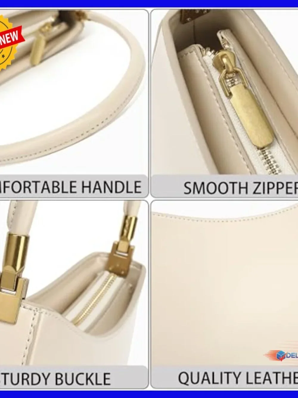 Genuine Leather Shoulder Bag Small Tote Purse Mini Handbag